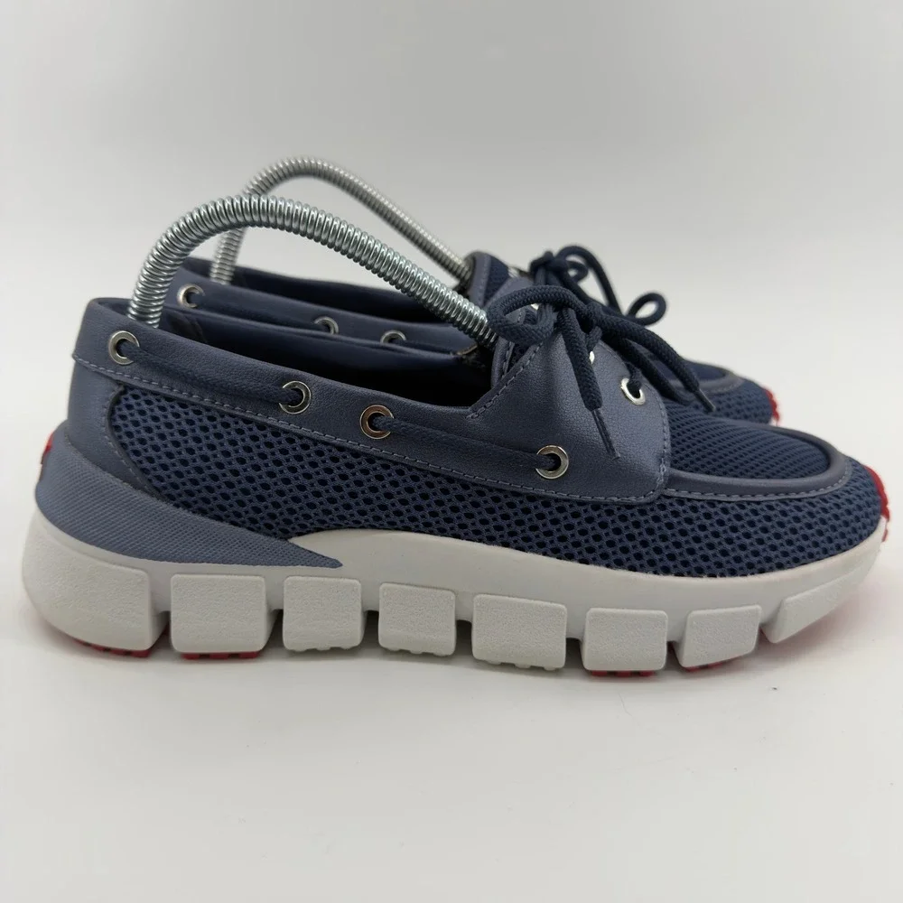 Hunter Original Mesh Boat Shoes Navy Blue Mens US 8M